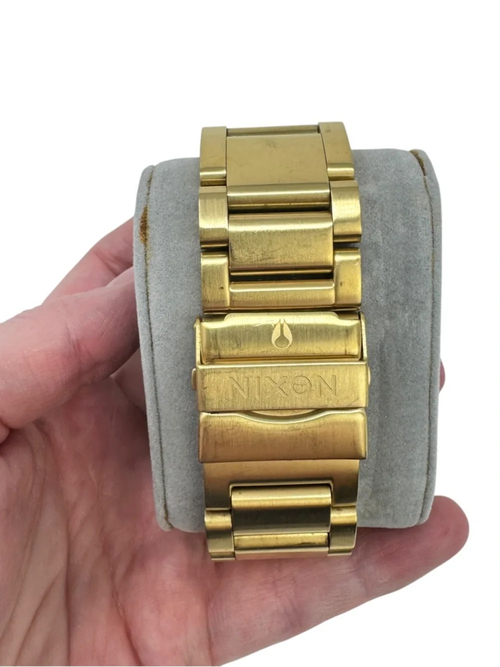 Nixon Men’s 51-30 Chronograph Watch, 51mm All Gold‎ Needs Battery Professional